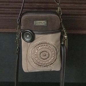 Chala Crossbody Bohemian Brown Phone Purse